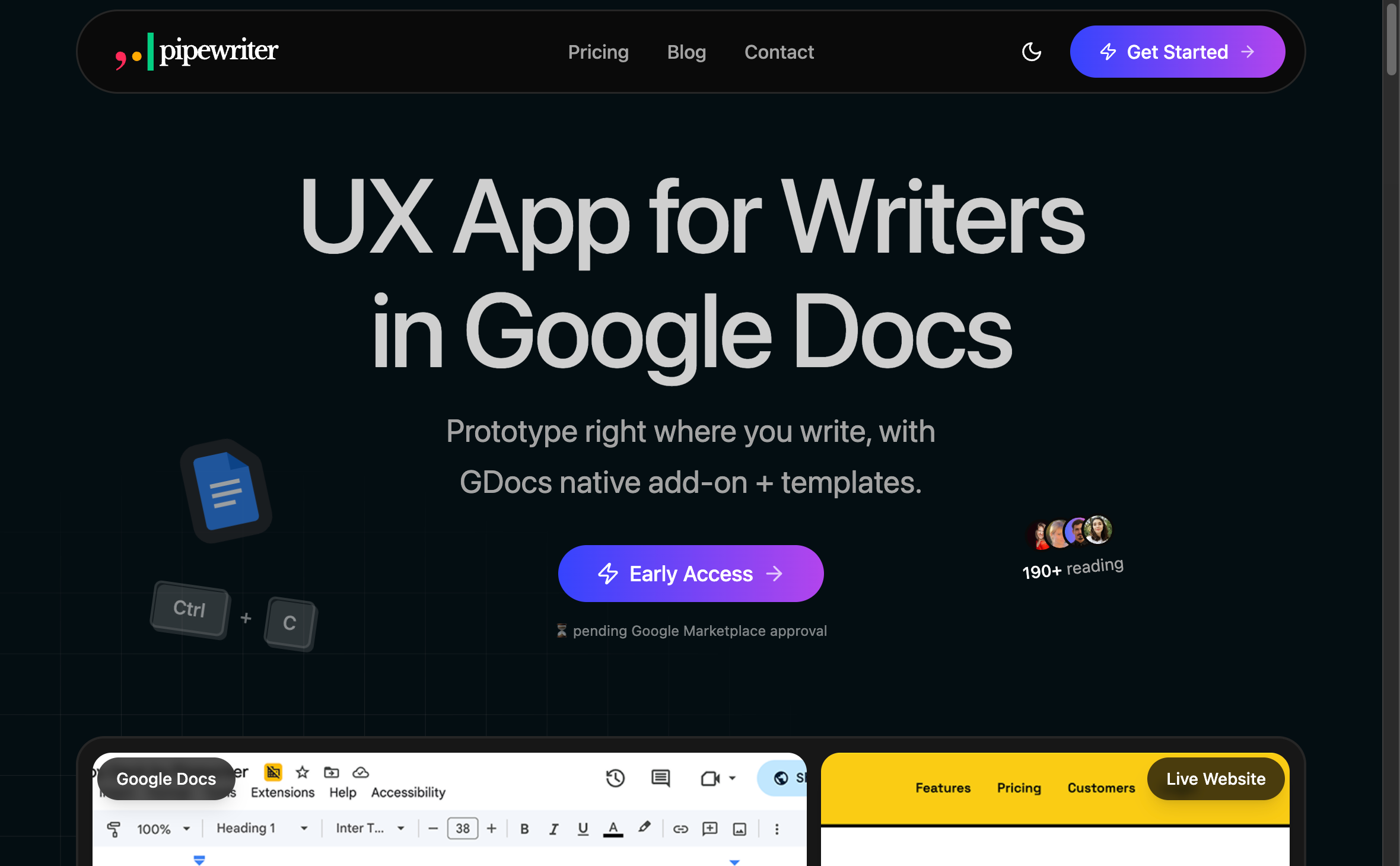 Pipewriter screenshot